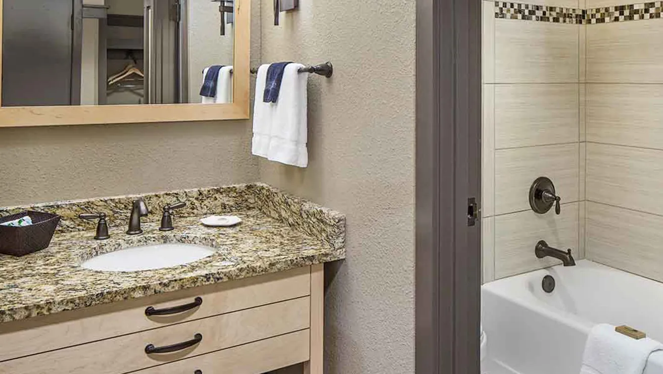 Lied Lodge Room bathroom