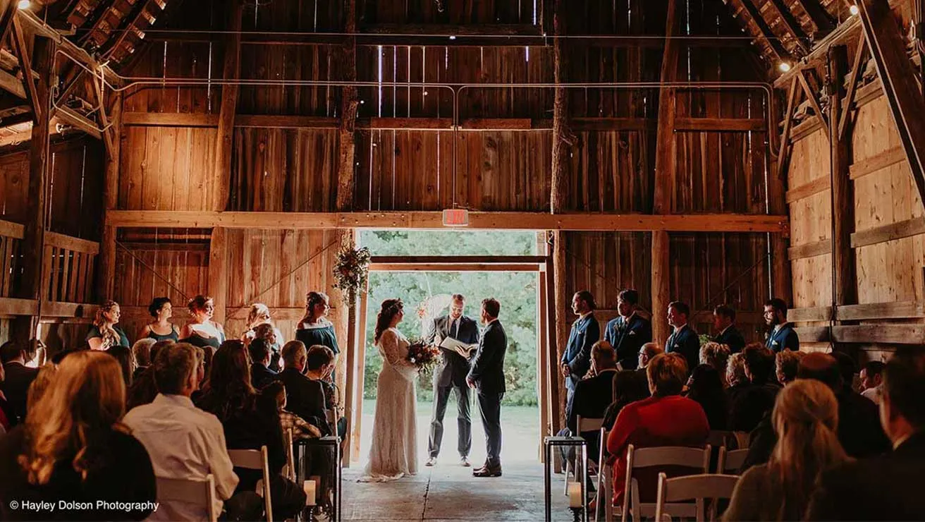 Historical Barn Wedding Ceremony