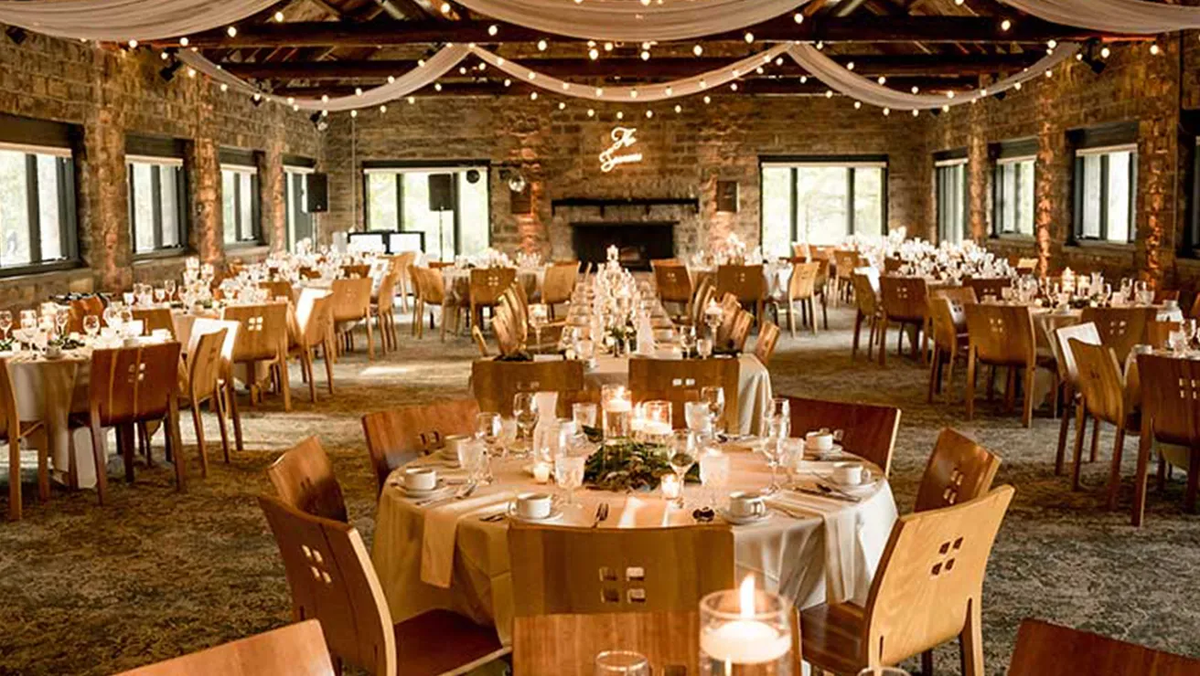 Reception hall at Steinhart Lodge